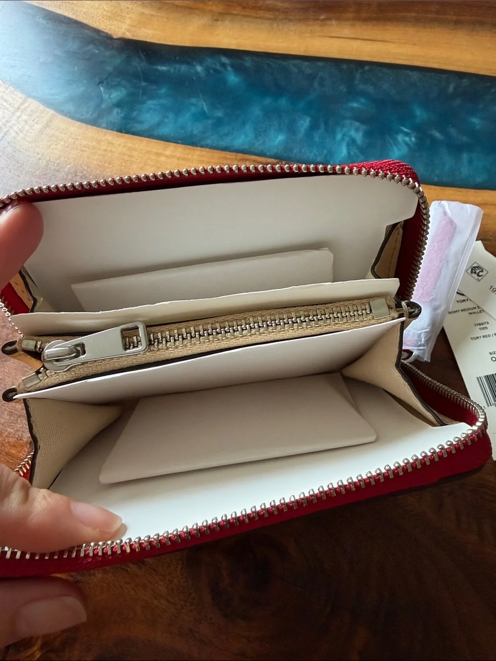 Tory Burch compact zip
